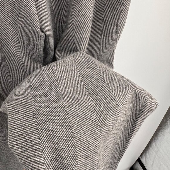 Vero Moda Womens Grey Melange herringbone Wide Trousers pants size 12 new $75 - Picture 15 of 16